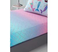 Catherine Lansfield Kids Mermaid Fitted Sheet Green