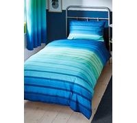 Catherine Lansfield Kids Ombre Stripe Duvet Cover Set Blue