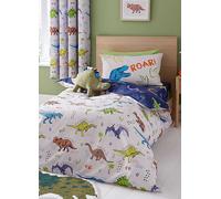 Catherine Lansfield Kids Prehistoric Dinosaurs Duvet Cover Set Natural
