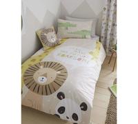 Catherine Lansfield Kids Roarsome Animals Easy Care Junior Duvet Set Natural