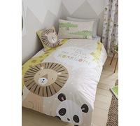 Catherine Lansfield Kids Roarsome Animals Easy Care Junior Duvet Set Natural
