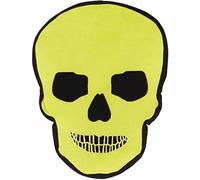 Catherine Lansfield Kids Skull Shaped Cushion Green