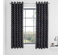 Catherine Lansfield Kids Sleep Black Out 66x72 Inch Eyelet Curtain Pair Multi