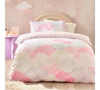 Catherine Lansfield Kids Soft as a Cloud Double Duvet Cover Set with Pillowcases Pink
