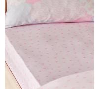 Catherine Lansfield Kids Soft As A Cloud Hearts Single Fitted Sheet Pink