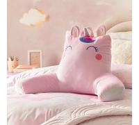 Catherine Lansfield Kids Sparkle Unicorn Cuddle Cushion Back Rest Pink