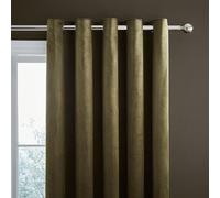 Catherine Lansfield Kingsley Matt Velvet Eyelet Curtains