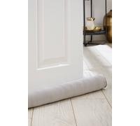 'Kingsley Matt Velvet' Double Sided Under Door Draught Excluder Catherine Lansfield Silver One Size