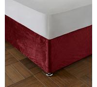 Catherine Lansfield Kingsley Matte Velvet Divan Base Bed Wrap Raspberry