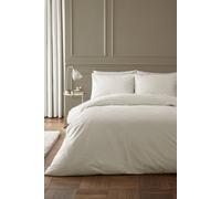 Catherine Lansfield 'Kingsley' Soft Matt Velvet Duvet Cover Set in Cream | Size: King Catherine Lansfield Cream King