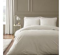 'Kingsley' Soft Matt Velvet Duvet Cover Set Catherine Lansfield Cream Single