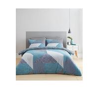 Catherine Lansfield Larsson Geo Duvet Cover Set Teal