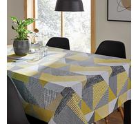 Catherine Lansfield Larsson Geo Ochre Tablecloth Ochre