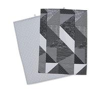 Catherine Lansfield Larsson Geo Monochrome Pair of Tea Towels