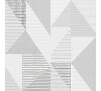 Catherine Lansfield Larsson Geo Wallpaper Grey, 1 Roll - 10.05m x 0.53m