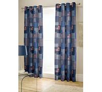 Catherine Lansfield Las Vegas Eyelet Curtains, 66x72Inch, Multi
