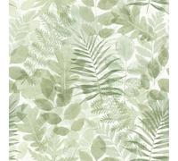 Catherine Lansfield Leaves Muriva Wallpaper in Green Catherine Lansfield Green