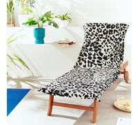 Catherine Lansfield Leopard Cotton 78x200cm Beach Sun Lounger Towel Natural