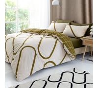 Catherine Lansfield Linear Curve Bedding Set - Double