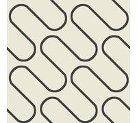 Catherine Lansfield Linear Curve Geometric Wallpaper Cream Gold