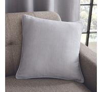 Catherine Lansfield Crushed Velvet Diamante Cushion - Silver Grey