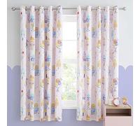 Catherine Lansfield Living Ice Cream Fundae 66x72 Inch Lined Eyelet Curtains Two Panels Pink