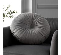 Catherine Lansfield Living Round Cushion 40x40cm Cushion Grey