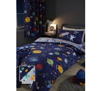 Catherine Lansfield Lost In Space Duvet Cover Set Blue