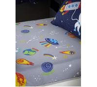 Catherine Lansfield 'Lost In Space' Fitted Sheet in Grey | Size: Double Catherine Lansfield Grey Double