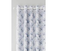 Catherine Lansfield 'lucie Floral Frill' Fully Reversible Eyelet Curtains In Blue Blue 168cm width x 229cm drop