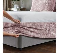 Catherine Lansfield Luxury Crushed Velvet Duvet Cover Bedroom Collection Pink