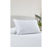 Catherine Lansfield 'Luxury Quilted Comfort' Embossed Pillow Pair in White Catherine Lansfield White
