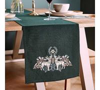 Catherine Lansfield Majestic Stag Table Runner Green