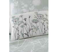 Catherine Lansfield 'meadowsweet Floral' Cushion In Green Green 30cm x 40cm