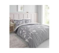 Catherine Lansfield Meadowsweet Floral Duvet Cover Set Grey