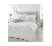 Meadowsweet Floral Duvet Cover White/Grey Super King