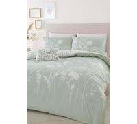 Catherine Lansfield 'Meadowsweet Floral' Duvet Set in Green | Size: King Catherine Lansfield Green King