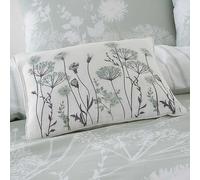 Catherine Lansfield Meadowsweet Floral Green Filled Cushion Green