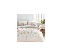 Catherine Lansfield Meadowsweet Floral Reversible King Duvet Cover Set with Pillowcases Bright