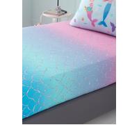 Catherine Lansfield 'Mermaid' Fitted Sheet in Pink | Size: Double Catherine Lansfield Pink Double