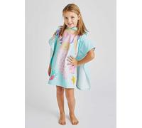 Catherine Lansfield Mermaid Kids Poncho Green