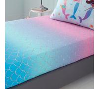 Catherine Lansfield Kids Mermaid Ombre Single Fitted Sheet Pink