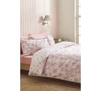Catherine Lansfield 'Mirabelle Floral' Reversible Duvet Cover Set in Pink | Size: Double Catherine Lansfield Pink Double