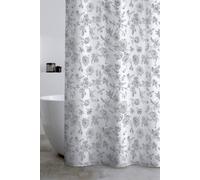 Catherine Lansfield 'mirabelle Floral' Shower Curtain In Grey Grey 180cm width x 180cm drop
