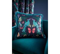 Catherine Lansfield 'Mya Tropical Birds' Cushion in Navy | Size: 45 cm x 45 cm Catherine Lansfield Navy 45 cm x 45 cm