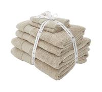 Catherine Lansfield 6-Piece Towel Bale - Anti-Bacterial Cotton - Natural - One Size