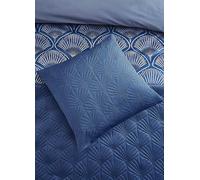 Catherine Lansfield Navy Art Deco Pearl 45 x 45cm Filled Cushion Navy