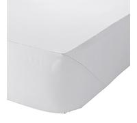 Catherine Lansfield Non Iron Percale Fitted Sheet - 140 x 200 cm white