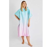 Catherine Lansfield Ombre Hooded Poncho Pink