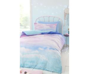 Catherine Lansfield 'Ombre Rainbow Clouds' Duvet Set | Size: Single Catherine Lansfield Multicolor Single